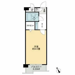 ライオンズマンション名大ウエスト【3階】の間取り