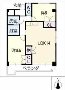 美サイレントマンションⅡ【4階】の間取り