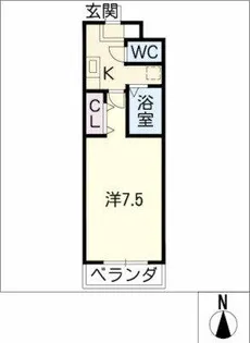 A・City鶴城【2階】の間取り