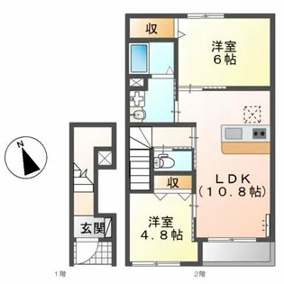 カンタービレ【2階】の間取り