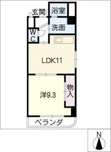 イマージュ池下【4階】の間取り