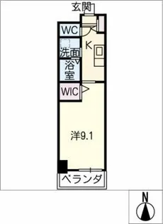 GRAND VRIO FUKIAGE【6階】の間取り