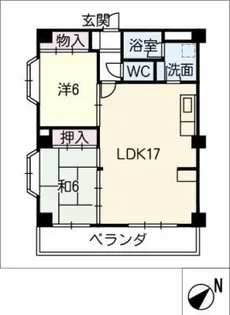 マンション葵【3階】の間取り