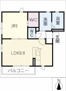 オーベル高峯【2階】の間取り