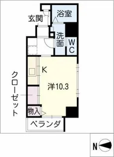 サンステージ桜山【9階】の間取り
