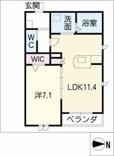 エスコートスクエア【2階】の間取り