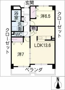 エムロード【3階】の間取り