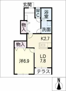 サンコート【1階】の間取り