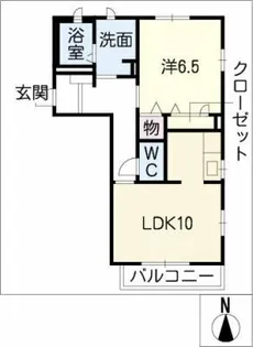 ドマーニ赤城【2階】の間取り