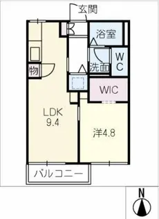 サンハイツ小田井A・B【2階】の間取り