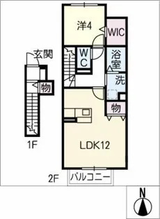 AMNOS KANAYA【2階】の間取り
