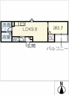 LECOCON津島Ⅱ【1階】の間取り