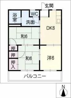 プチタウン神沢A棟【1階】の間取り