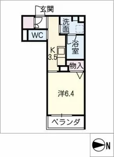キャッスルピース城西【2階】の間取り
