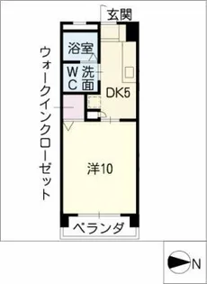 アーク矢田【3階】の間取り