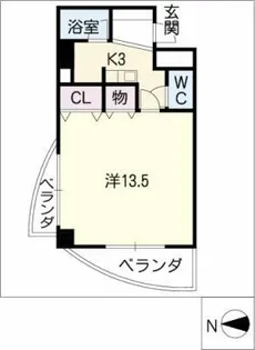 パセオ・ミヤ【3階】の間取り