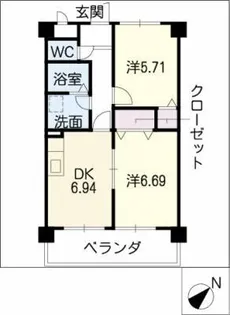 Primu Rose【3階】の間取り