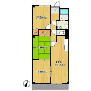 グリーンF共和【2階】の間取り
