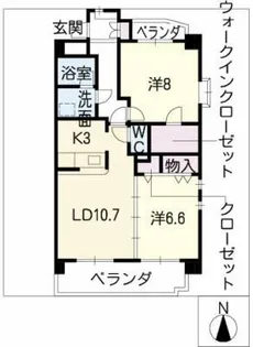 レルシール【4階】の間取り