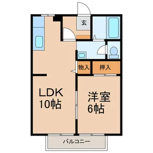 エスポワール【2階】の間取り