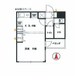 SK扇町公園【7階】の間取り