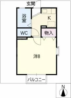 プリムローズヒルⅡ【1階】の間取り