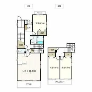 Greenwich House【1階】の間取り