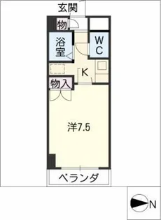 ラフォーレ三愛【5階】の間取り