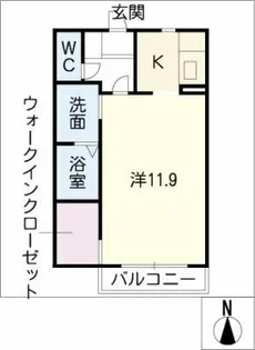 ディアス竜美丘A【2階】の間取り