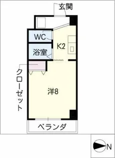 グランドールYHD【7階】の間取り