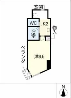 サンパーク丸の内(5~14F)【9階】の間取り