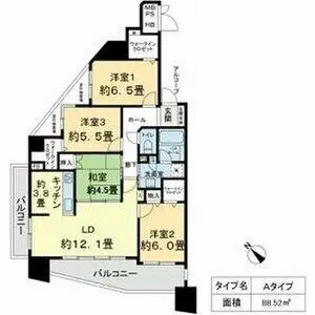 ベレーサ鶴舞公園【11階】の間取り