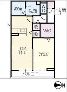 シリウス【1階】の間取り