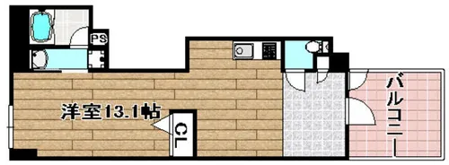 アクエルド上牧【103号室】の間取り