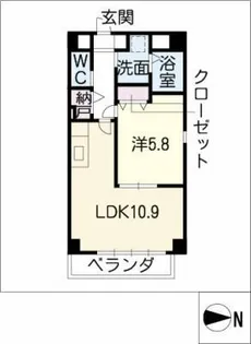 ブルーム八事【4階】の間取り