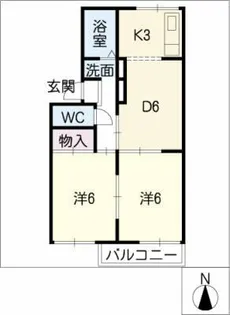 ホワイトメゾン21【2階】の間取り