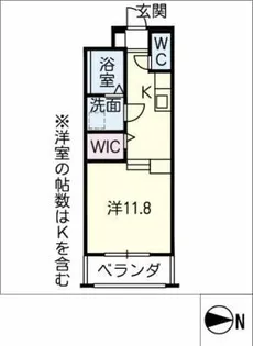ルネスイレーネ【1階】の間取り