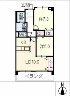 エスタブーレ・ローマ【2階】の間取り