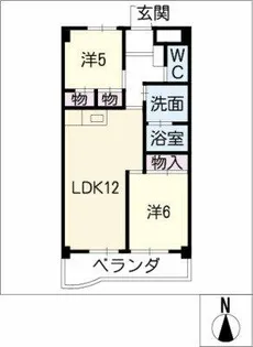エスポワール長久手【3階】の間取り