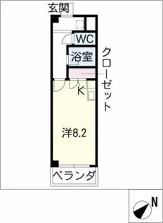 ゴールドマンション安井Ⅲ【3階】の間取り