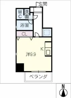 カサプラティーノ名古屋ノルテ【2階】の間取り