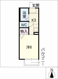 セジュール国府【1階】の間取り