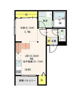 アーバンレジデンス名古屋【3階】の間取り