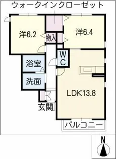 デューク【1階】の間取り