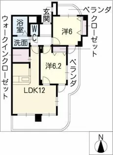 アネックス稲沢駅前【7階】の間取り