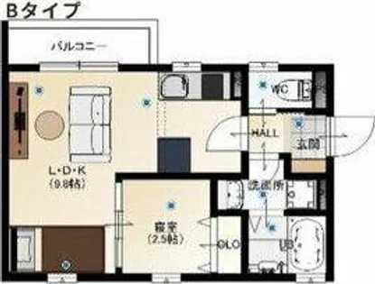 Cedre桜木町【1階】の間取り