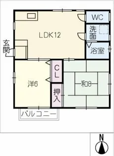 メルベーユ小坂 A棟【2階】の間取り
