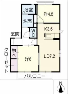 グリーンヒル京町【1階】の間取り