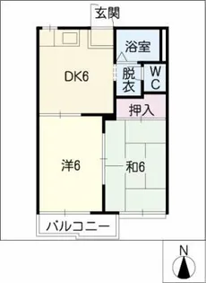 ジュネス・イナガキ【2階】の間取り