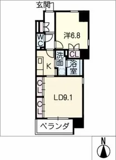 プランドール葵【7階】の間取り